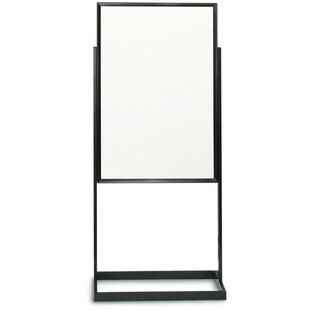 United Visual Products Sliding Door Indoor Enclosed Corkboard, 4 UV9025ACSH-BLACK-CINNABA